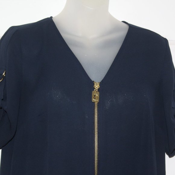 Michael Kors Navy Summer Top Small - Picture 2 of 4